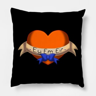 Ey em eir pronouns heart Pillow