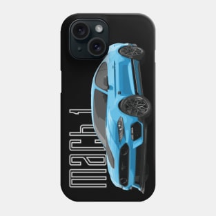 MACH 1 Mustang GT 5.0L V8 Performance Car Grabber Blue Phone Case