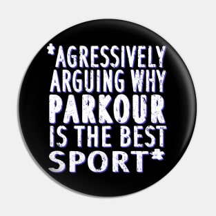 Free athlete parkour girl runner gift Pin