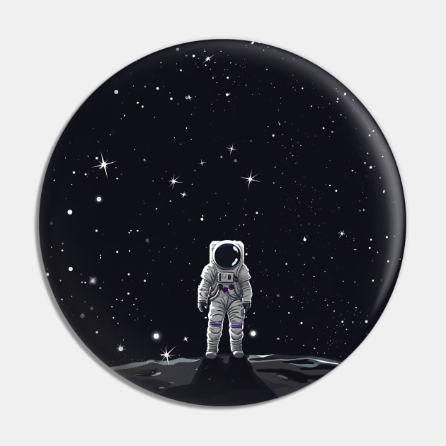 Astronaut Pin by Pozter