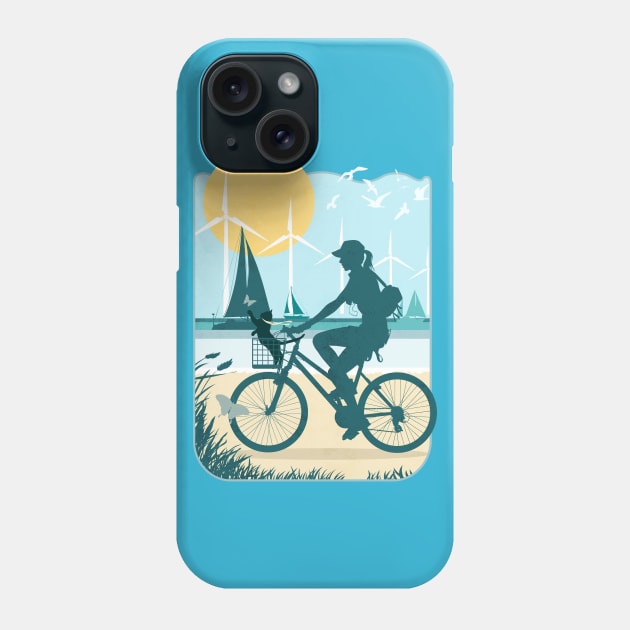 On Beach with Muffin Phone Case by PalmGallery