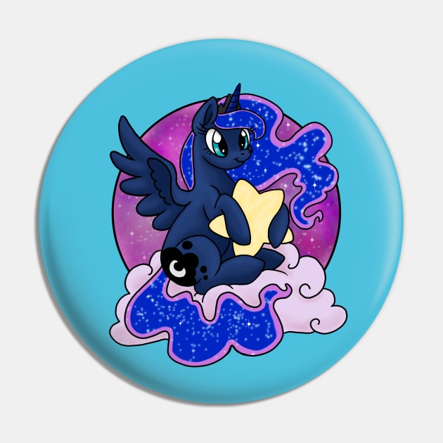 Moon Horse Pin by Luckyponytattoo