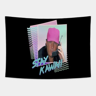 Trump Stay Kawaii Retrowave Vaprowave Retro Memphis Design Tapestry