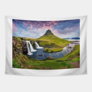 Mount Kirkjufell Painting Tapestry