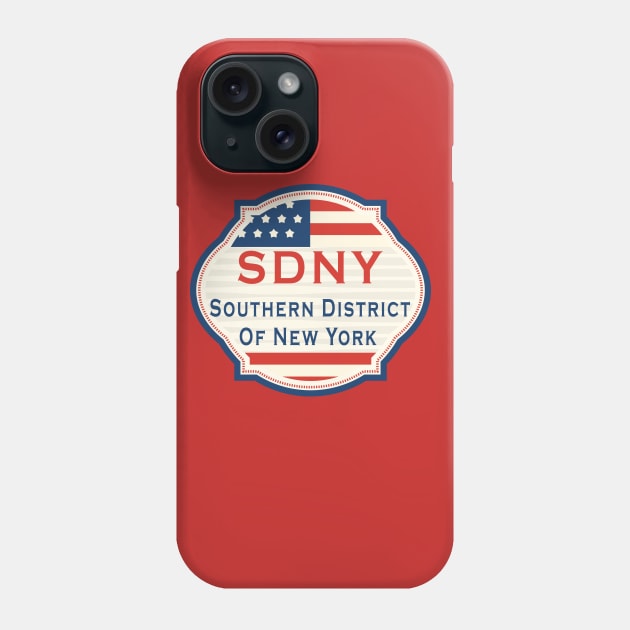 SDNY southern district court of new york Phone Case by Mako Design 