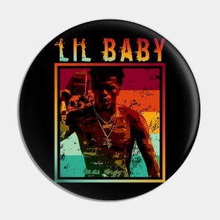 Lil baby || Retro poster || Rapper Pin