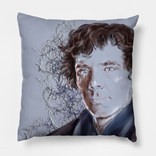 benedict cumberbatch Pillow by Ganna_Panna