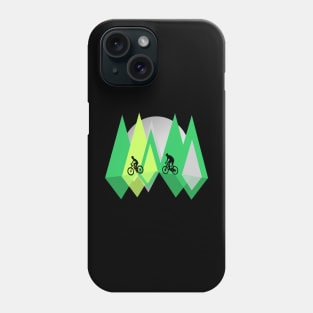 Ciclismo de Juego Geométrico de Montaña Phone Case