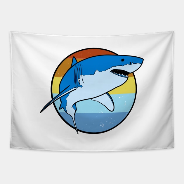 great white shark Tapestry by Kuchinska design