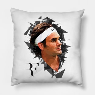 Roger Federer Abstract Pillow