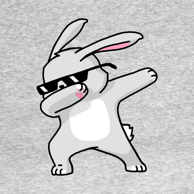 Dabbing Easter Bunny Funny Shirt Dab Hip Hop - Dabbing - T-Shirt | TeePublic