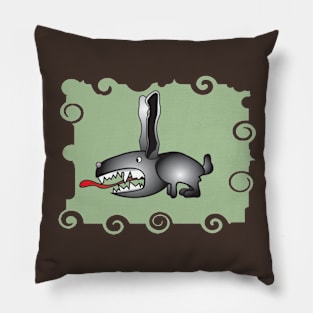 Crazy Animals_Rabbit 1 Pillow