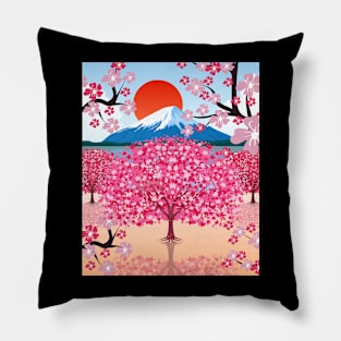 Japan Sakura Tree Flower Blossoms Japanese Cherry Blossom Pillow