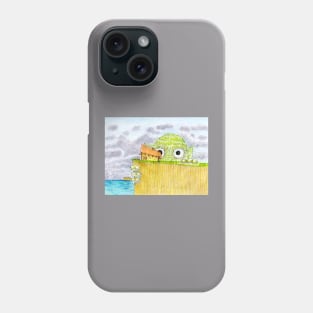 Cliff Climbing Sea Monster Phone Case