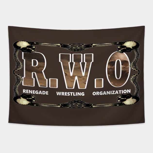 RENEGADE WRESTLING ORGANIZATION Tapestry by BIG DAWG APPAREL