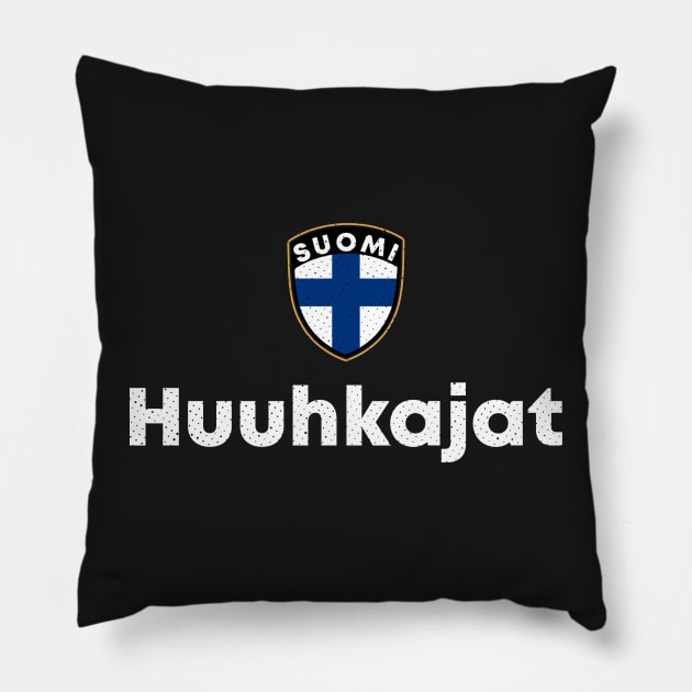 Huuhkajat Suomi Finland Pillow by zeno27