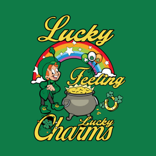 Lucky Charms - Feeling Lucky Leprechaun Cereal T-Shirt