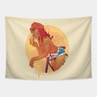 Ride Girl Tapestry