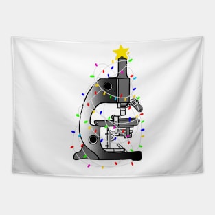 Christmas microscope Tapestry