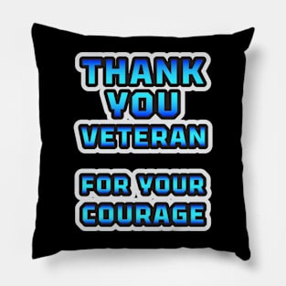 Heroic Tribute: 'Thank You, Veterans' Collection Pillow