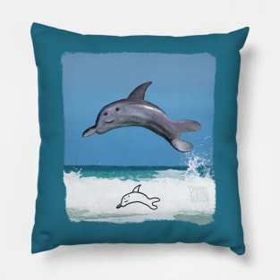 Diving Dolphin Pillow