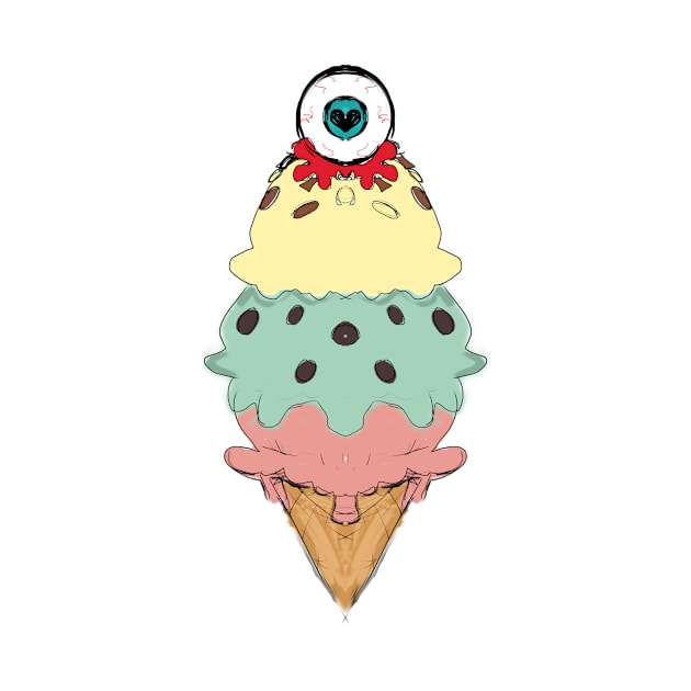 Eye-Scream Cone by supernekocatchandeluxepro