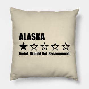 Alaska One Star Review Pillow