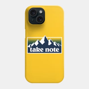 Take Note Mountains 3 Phone Case