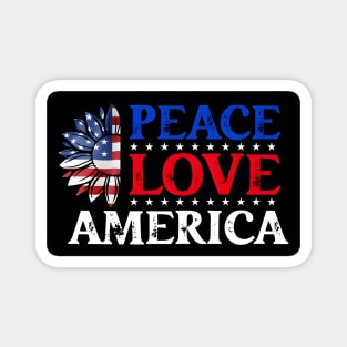 Peace and Love Magnet