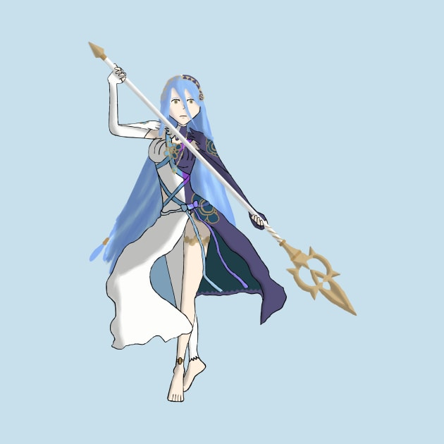 Azura, Lady of the Lake, My Queen drawing by lotrdude13