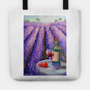 Lavender, wine and fruit Tote