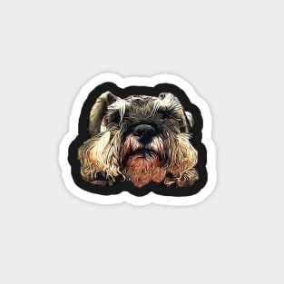 Mini Schnauzer Sleepy Paws Magnet