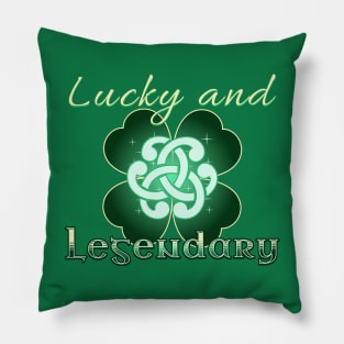 Lucky and Legendary Clover Pillow