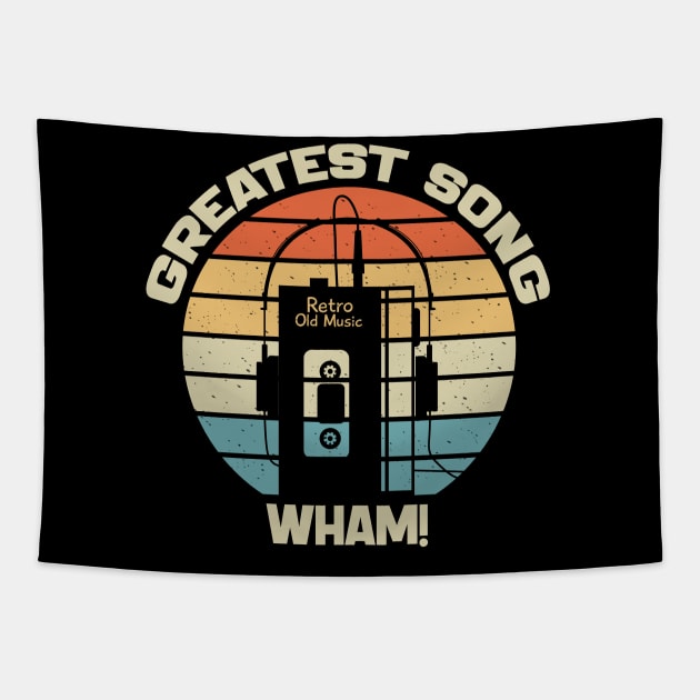 Wham - Retro Walkman - Style Tapestry by TeknologiModern