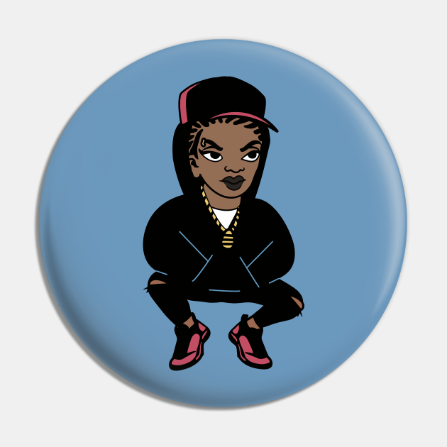 Cool Old School Hip Hop Girl Cartoon - 80s Fly Girl - Pin | TeePublic Cool Old School Hip Hop Girl Cartoon - 80s Fly Girl - Pin | TeePublic