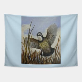 Bobwhite Quail Flushed Tapestry