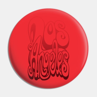 Los Angeles lettering art - cherry tomato Pin