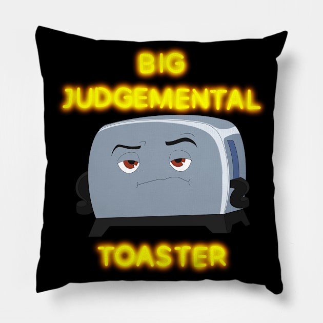 Big Judgmental Toaste Pillow by CosmicFlyer