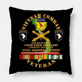 Vietnam Combat Veteran w 2nd Bn 138th FA - FB Tomahawk w 101st  ABN Div Pillow