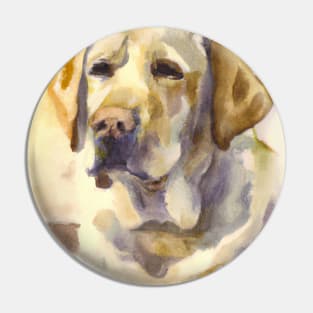 Labrador Retriever Watercolor - Gift For Dog Lovers Pin