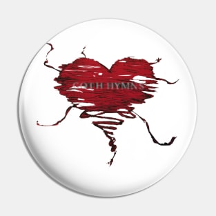 Goth Hymns - Undone Bleeding Heart Print Pin