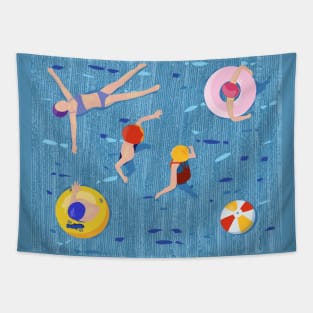 water games with buoy Tapestry