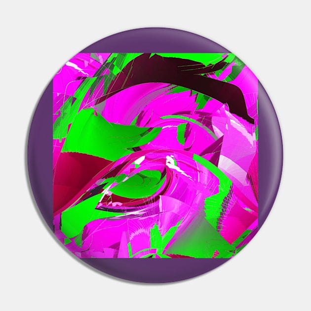 Cheerful bright green on pink Pin by TiiaVissak