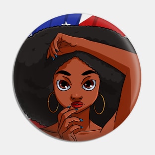 Melanin Black Queen African American Heritage Pin