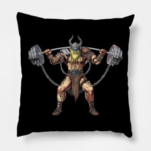 Viking Warrior Gym Bodybuilder Pillow