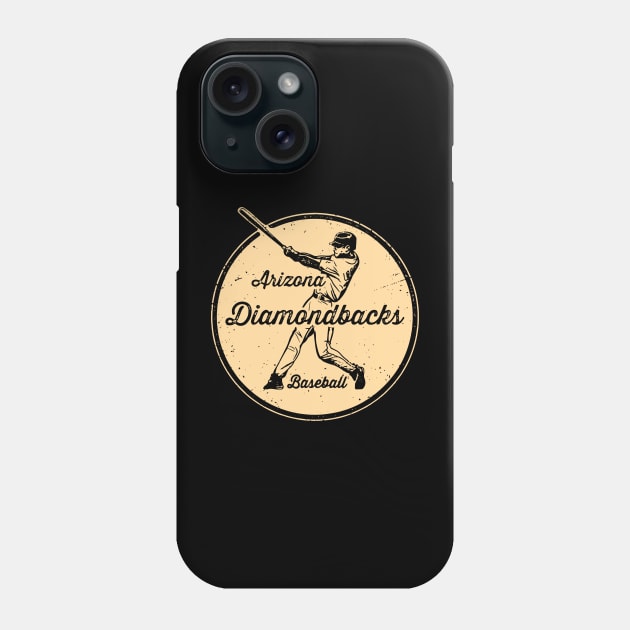 Vintage Diamondbacks Phone Case by Throwzack