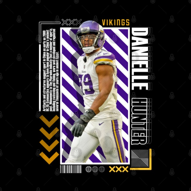 Danielle Hunter Paper Poster Version 10 by art.Hamdan