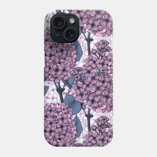 Lilac in violet and blue Phone Case