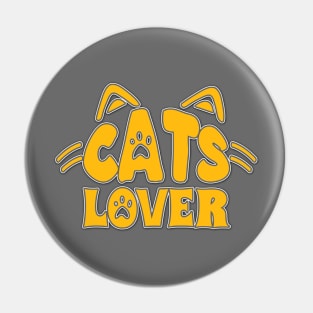 Cat Lover Yellow design Tshirt Mug Hoodie For cat moms Pin