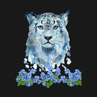 Cute Lion Head Digital Graphics T-Shirt